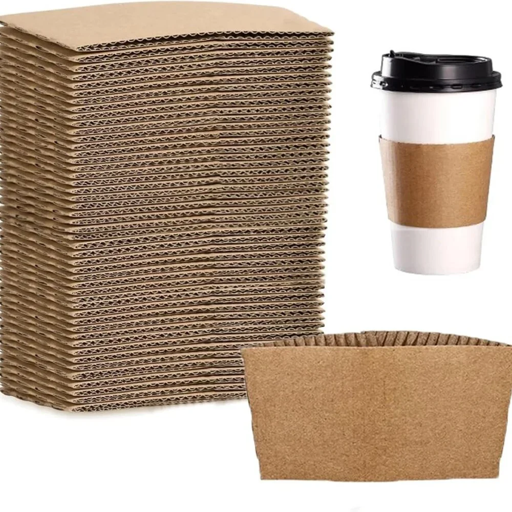 [NEW] 100-PACK COFFEE CUP SLEEVES - READY-TO-USE ! (100/CASE)